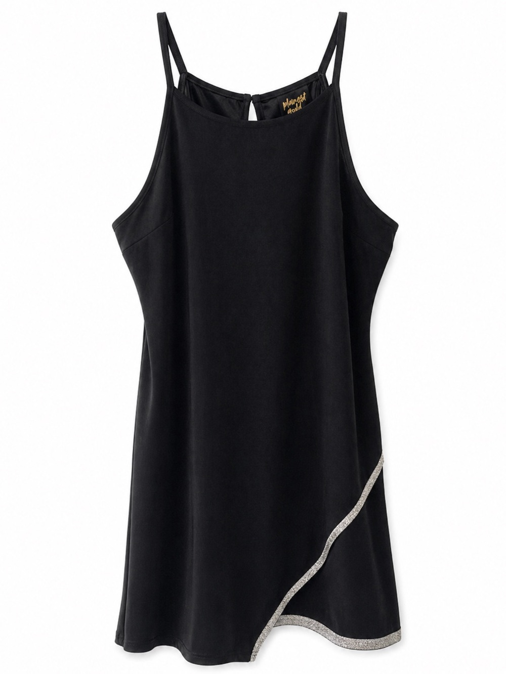 Planet Gold Planet Gold Black Rhinestone Slip Dress XXXL Fits XL NWT
